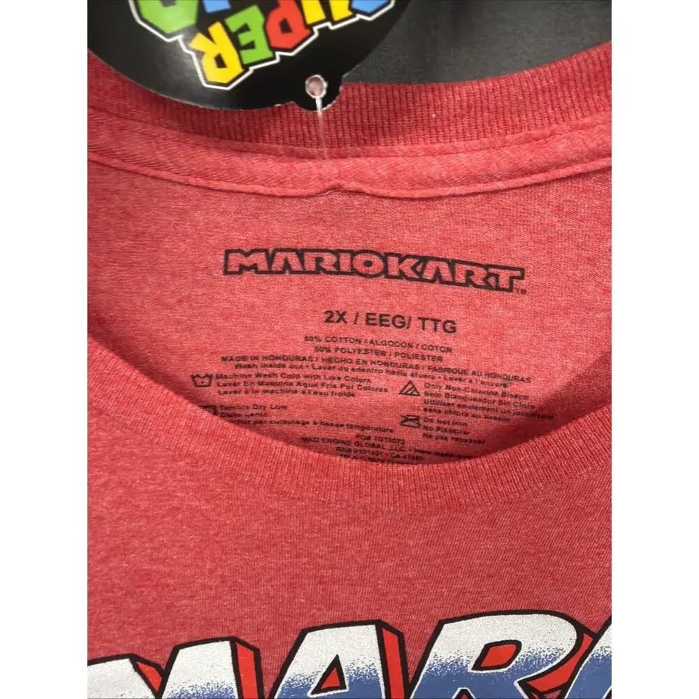 Mario Bros. Mario Kart Red Men 2XL